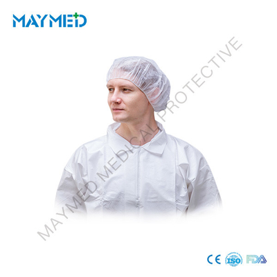 Nonwoven Non sterile PP Double Elastic Bouffant Disposable Surgical Caps ISO13485/9001