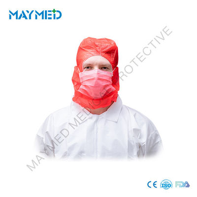 Disposable Surgical Caps PP Nonwoven Hood With Mask anti dust ISO 13485