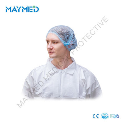 PP Nonwoven colorful and comfortable Strip Clip Disposable Mob Cap for doctors and nurses ISO13485