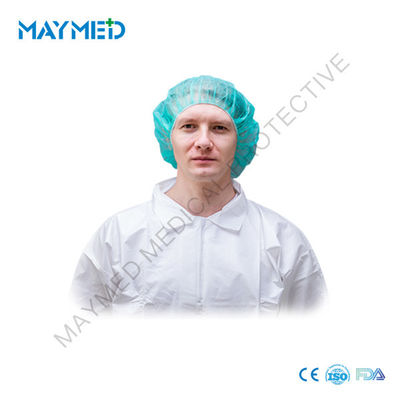 Nonwoven Non sterile PP Double Elastic Bouffant Disposable Surgical Caps ISO13485/9001