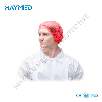 24inch PP Nonwoven Clip Disposable colorful Mob Cap single use ISO13485/9001