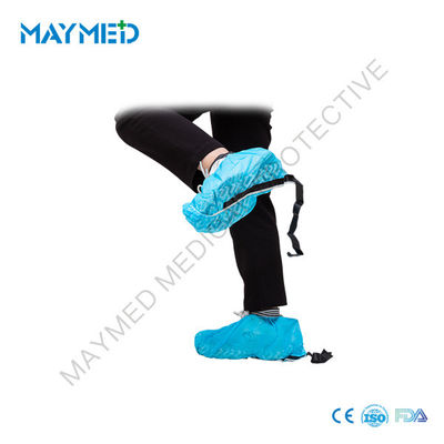 Nonwoven Disposable ESD Machine Made PP Shoe Covers Anti Static With Conductive Tapes