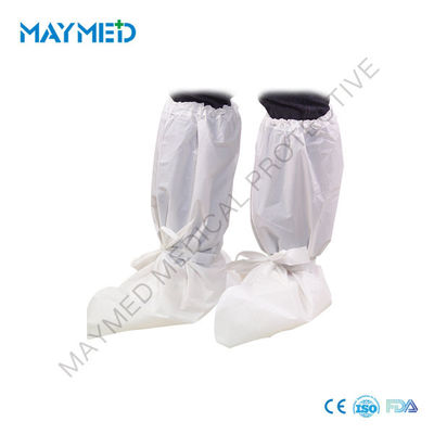 Disposable CPE Waterproof Boot Cover With Ties