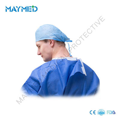 EN13795 Knitted Cuffs Disposable Surgical Gowns SMS 45g anti virus EN13795