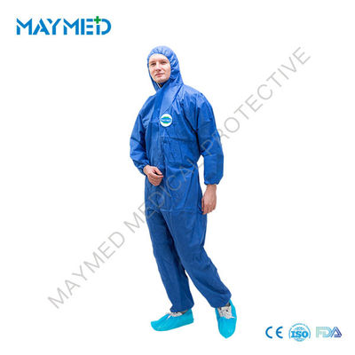 55g SMS Nonwoven Disposable Protective Coveralls