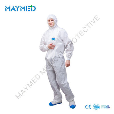 55gsm Type 5 6 SMS Disposable Protective Coverall For General Protection