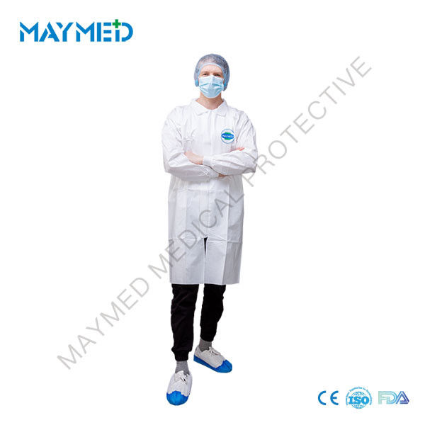 Elastic Cuffs EN14126 Disposable Lab Coats