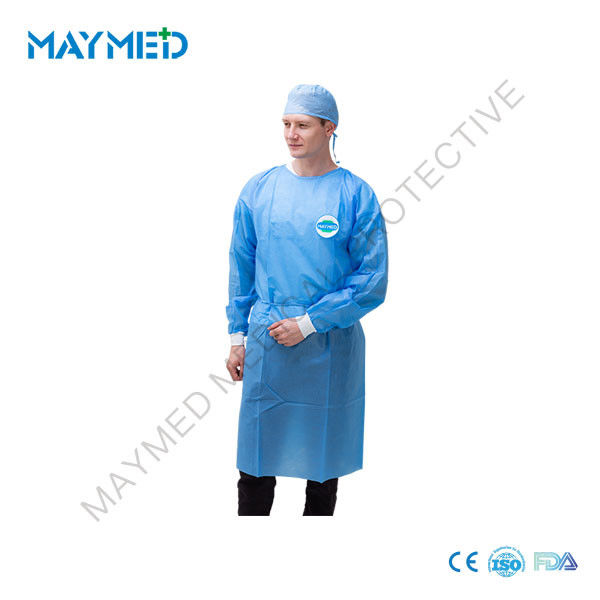Ultrasonic Medical SMS Surgical Isolation Gown with Elastic Cuffs
