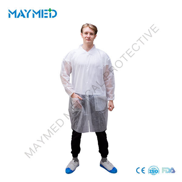 Doctor Nonwoven PP Disposable Lab Coats 25-70g