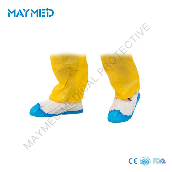 Anti Slip PP CPE Coated Nonwoven Disposable Shoe Cover